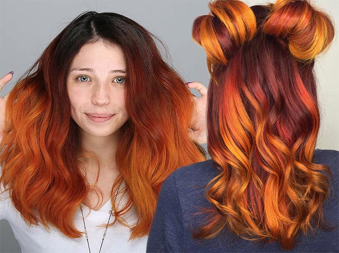 How to Achieve a Blue to Copper Hair Color - wide 4