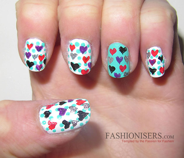 17 Love-Inspired Valentine's Day Nail Art Designs: Hearts Nails