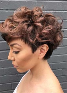 Short Hairstyles for Women: Grown-Out Curly Pixie