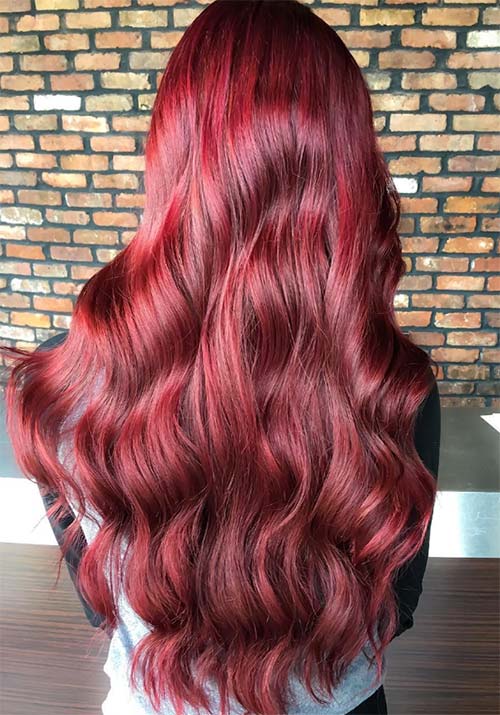 Burgundy Red Hairstyles