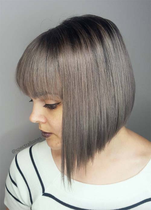 Graduated Bob With Full Fringe Find Your Perfect Hair Style