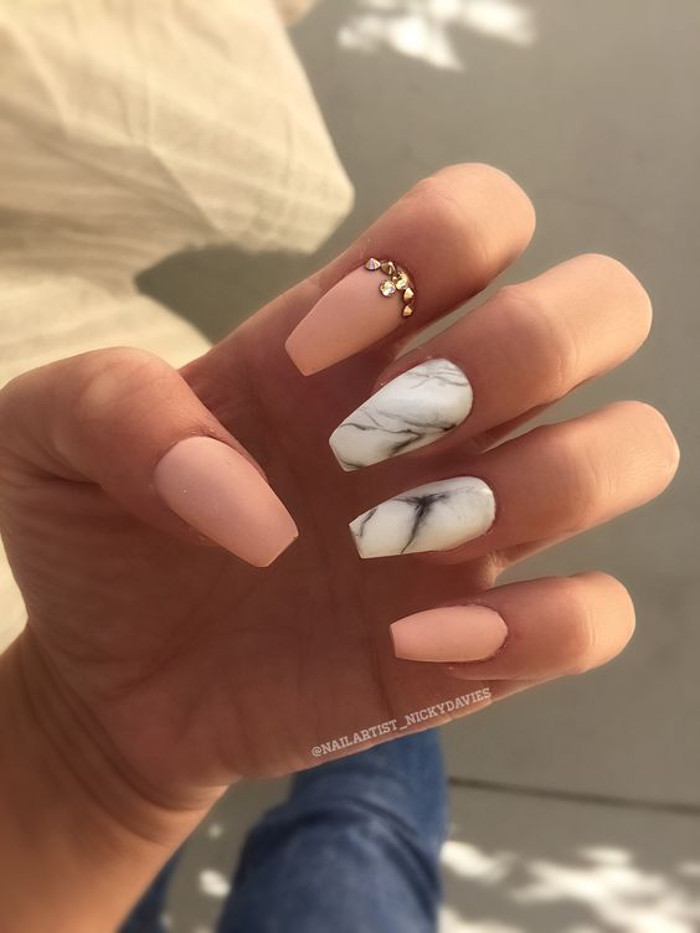 25 Stunning Ideas for Marble Nails Fashionisers©
