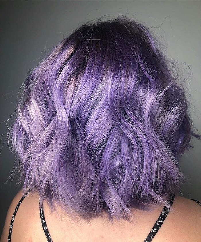 Best-Hair-Colors-To-Transition-From-Summer-To-Fall-lavender hair