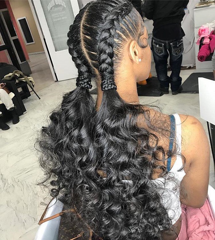 Gorgeous-Box-Braided-Hairstyles-To-Try-double box braids