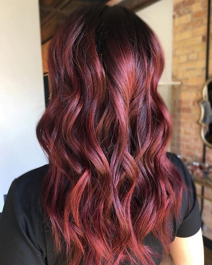 Flannel-Hair-Is-The-Trendiest-Fall-Color-You-Need-To-Try-dark red hair