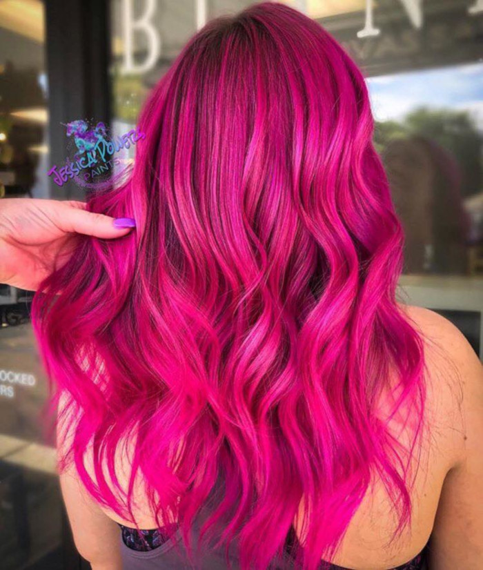 Bold-Hair-Colors-to-Try-in-2019 pink hair