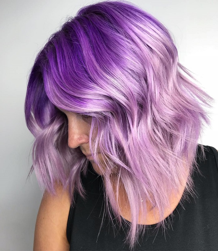 The Most Vibrant Hair Colors That Are Still Trending This Winter lilac