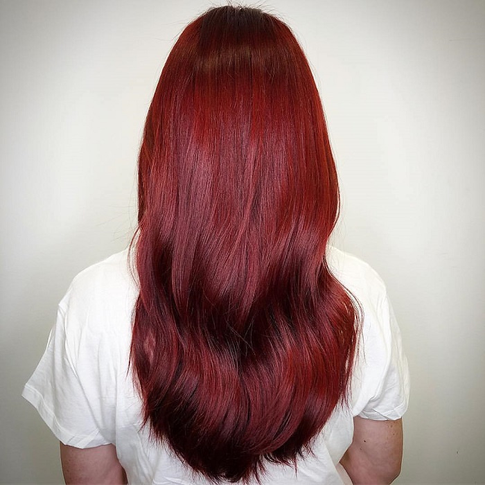 The Most Vibrant Hair Colors That Are Still Trending This Winter red velvet