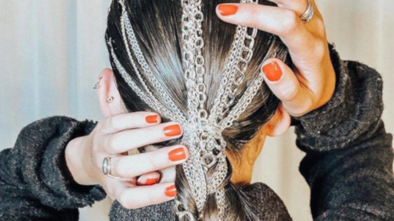 The-Beauty-Trends-From-Fall-2019-NYFW-Youll-Actually-Want-to-Try-Metal-and-Bejeweled-Hair-Accessories1