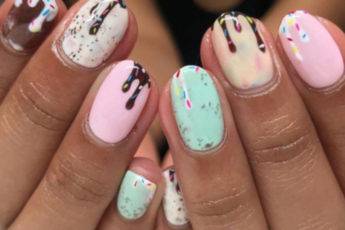 Summer Nail Ideas ice cream nails