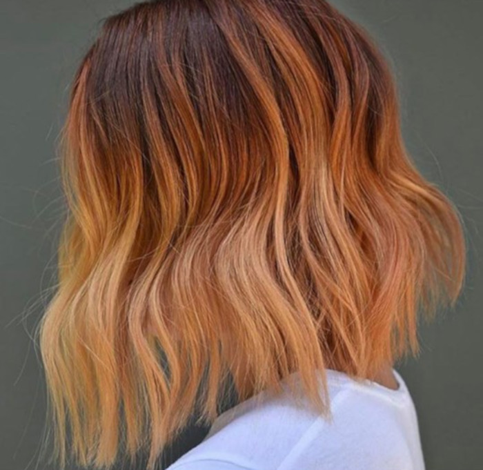 Ginger Peach Is Falls Prettiest Ombre Hair Color Trend