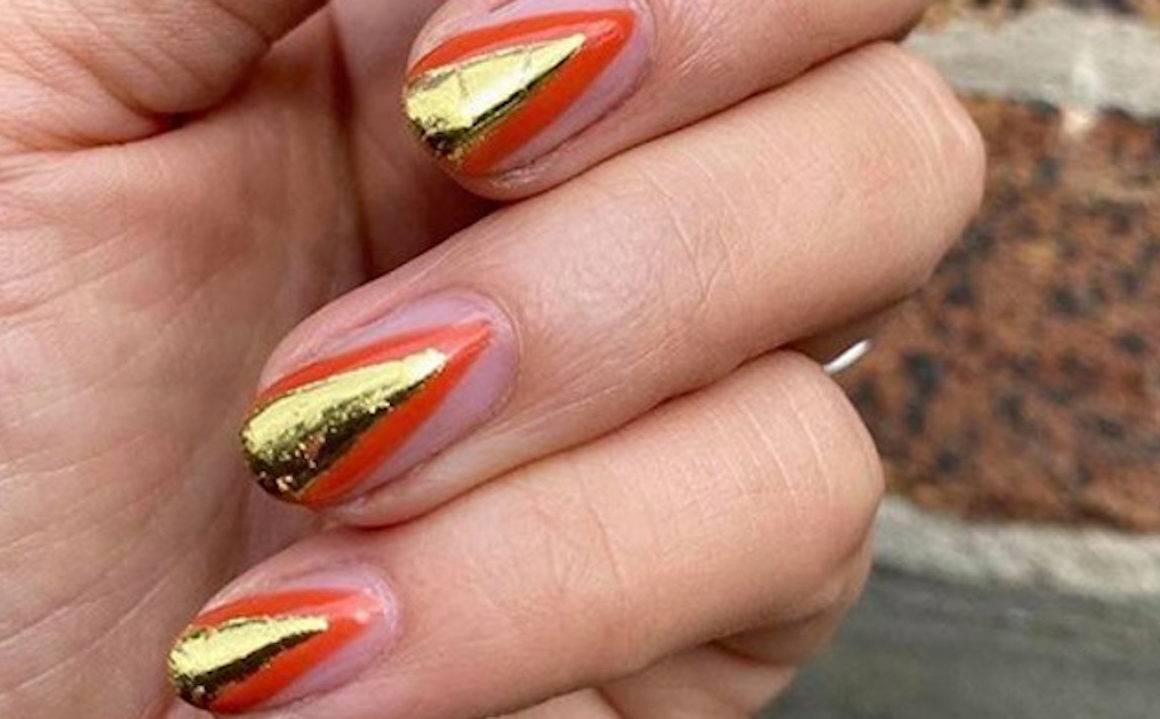 classy nail art for short nails