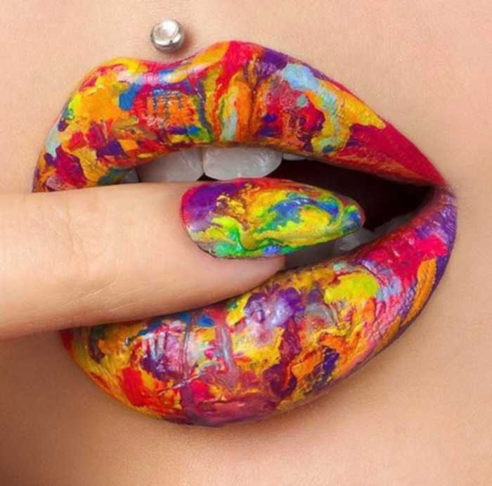 creative lip art