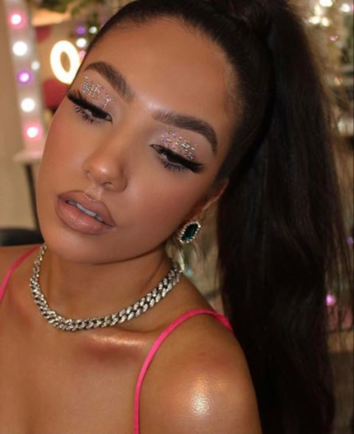 instagram makeup trends to try in real life - embellished lids