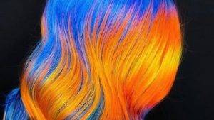 Multicolored Neon Hair