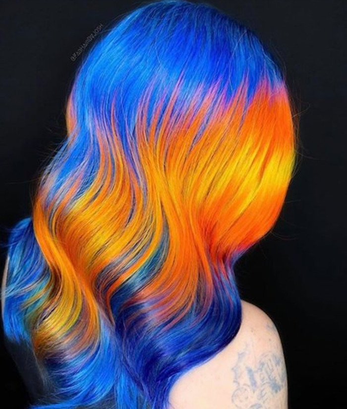 The Boldest Multicolored Neon Hair Looks to Try in 2020 | Fashionisers©