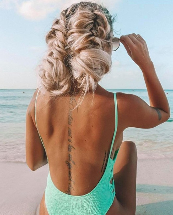 beach hairstyles beach updo ideas