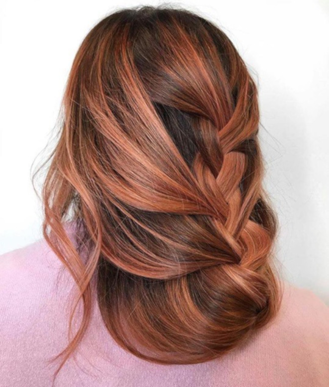 rose gold balayage & rose gold ombre ideas