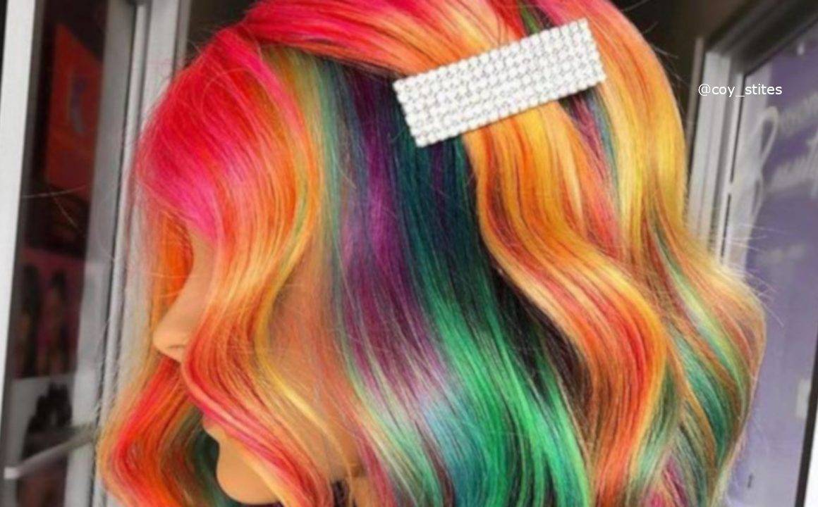 Bold Rainbow Hair Colors In Honor Of Pride Month