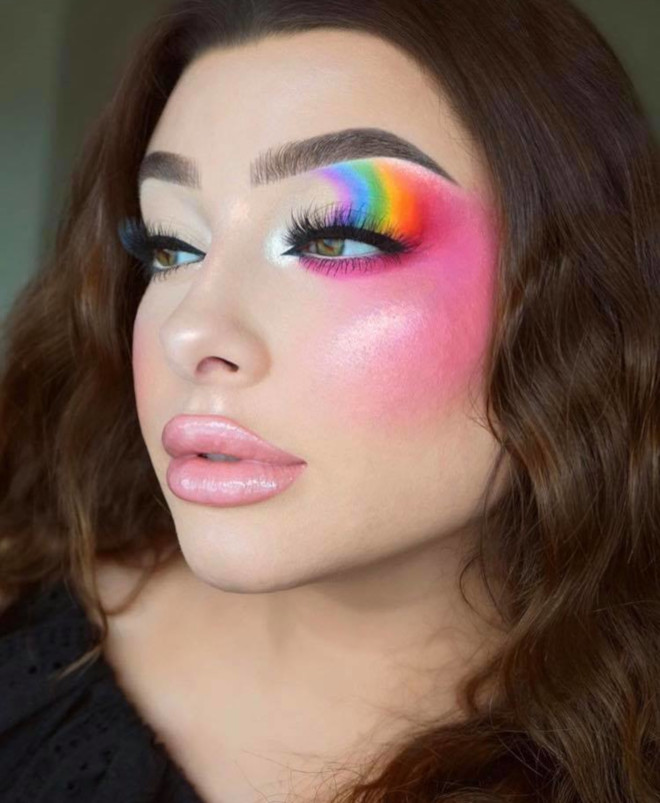 stunning rainbow makeup looks in honor of pride month