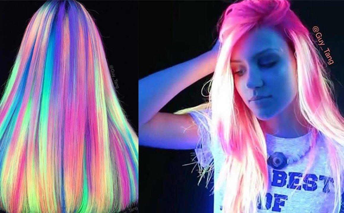 Glow-In-The-Dark Hair - Glowing Phoenix Neon Hair | Fashionisers©