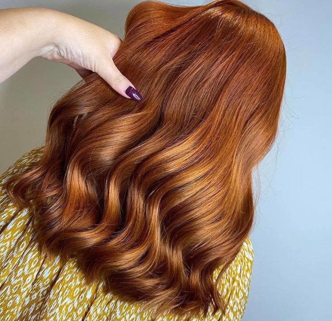 all the trending warm hair colors for fall