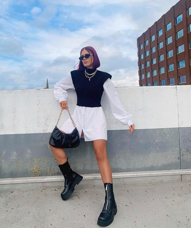 how to style shirtdress or oversized shirt this fall