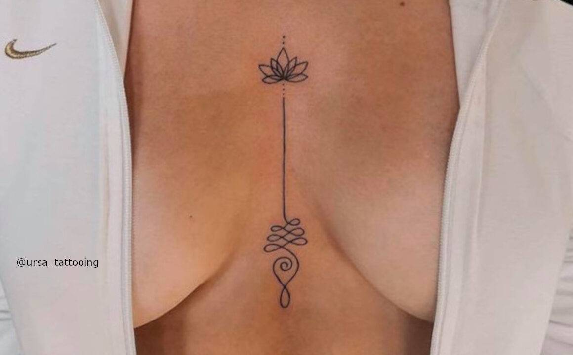 Sternum Tattoos To Accent Your Décolletage