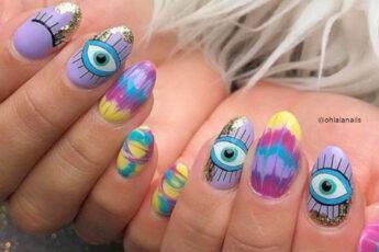 Tie-Dye Nails Are Trending For Fall