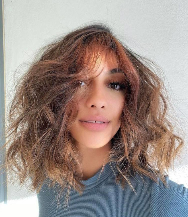 The Most Flattering Lob With Bangs Haircuts to Try Now ...