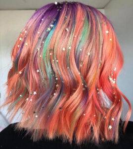 get festive-ready with these glitter hairstyles