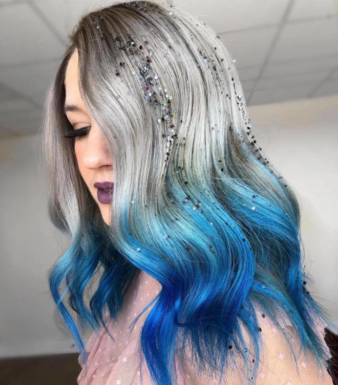 get festive-ready with these glitter hairstyles
