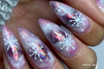 Marble Nails For Winter