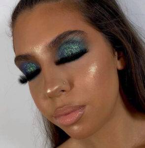 shimmery & glitter eyeshadow makeup looks