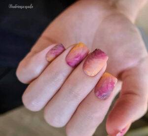 velvet nails are trending for winter