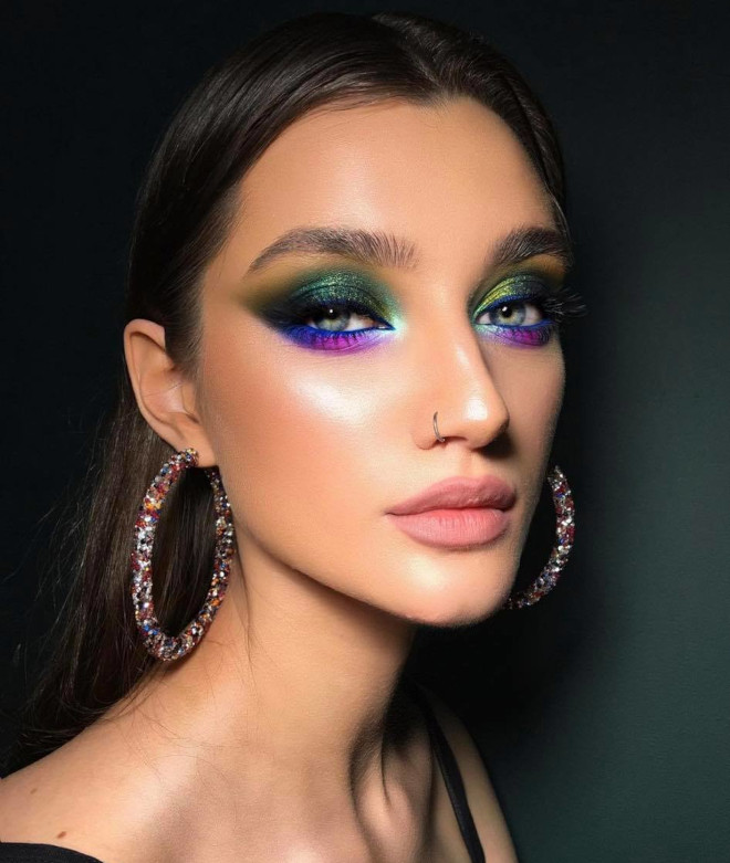 rainbow makeup is all over instagram - recreate these colorful looks ahead of spring