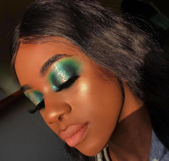 neon green makeup & pastel green makeup looks to energize your glam game this spring