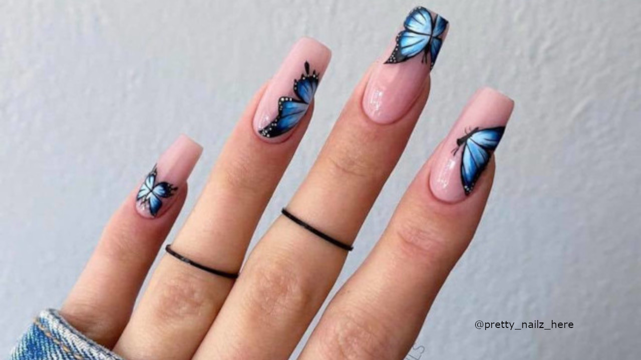 60+ Most Beautiful Butterfly Nail Art Design Ideas