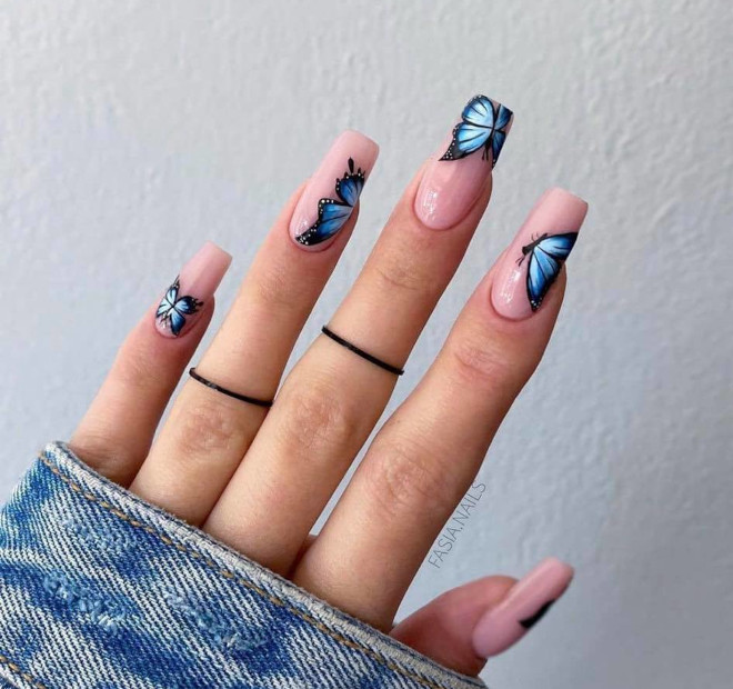 mesmerizing butterfly nail designs to copy this spring