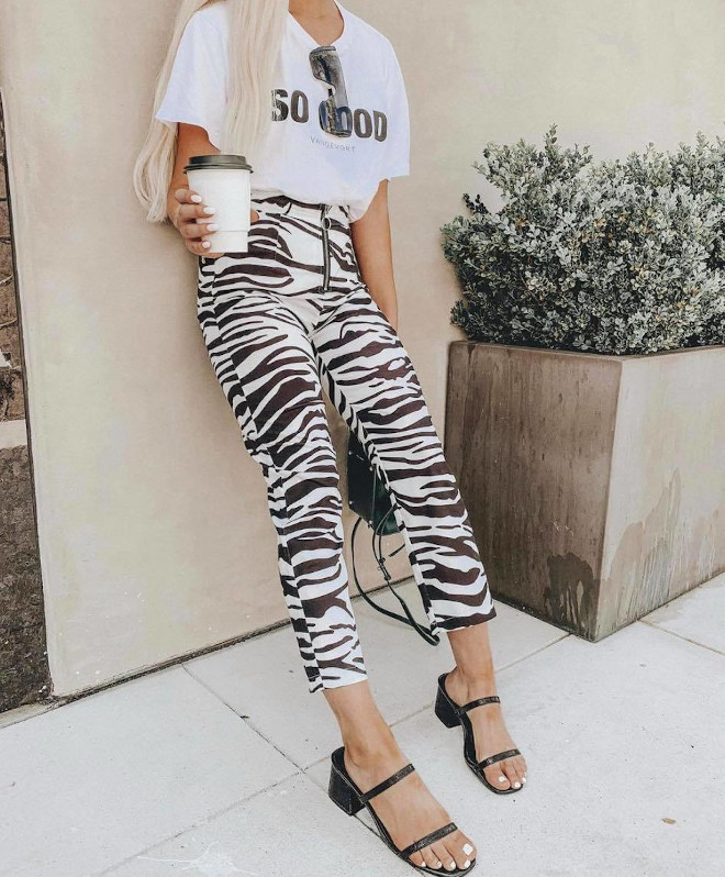 the zebra print trend rules the spring season - here’s how to pull off chic zebra outfits