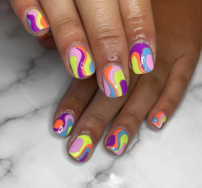 neon nails are here to bolden up your look for spring