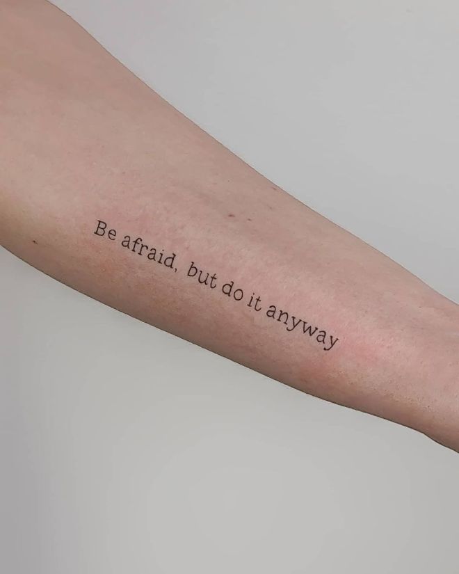 Text Tattoos Add Dominating Sparks To Your Personality