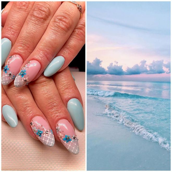 Ice Blue Nails Are Here To Make Summer 2022 Bearable 1