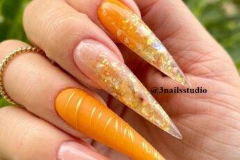 Rock The Tangerine Nails And Enjoy Amazing Fall Manicure