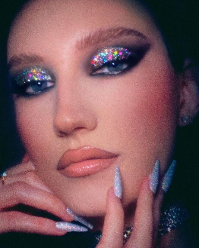 Add a Few Delicate Gemstones for a Playful Glam Makeup Look