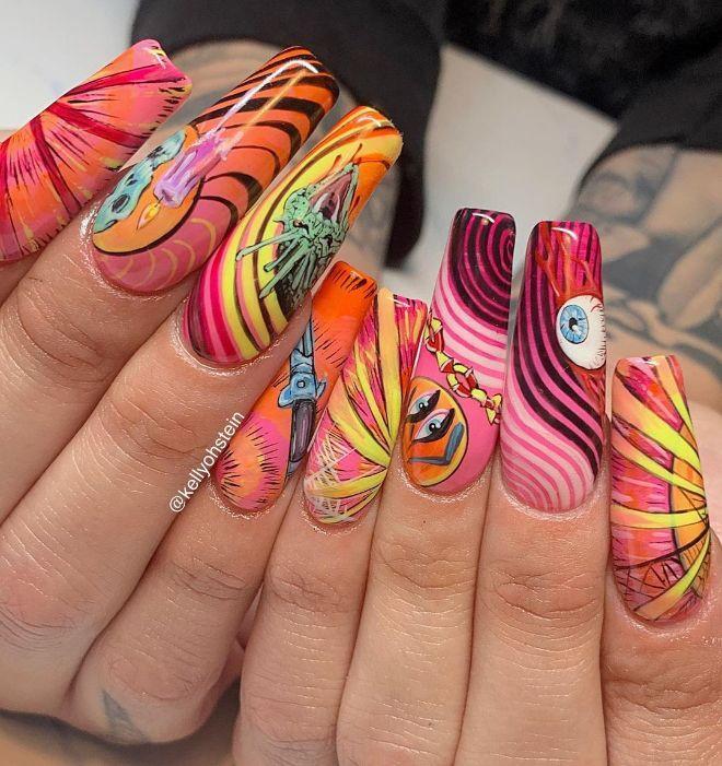 Psychedelic Nails Are The Talk Of The Town RN