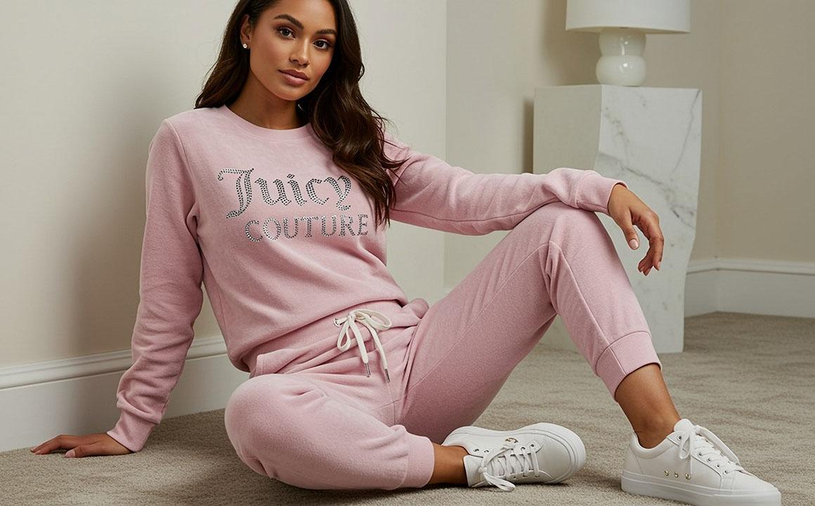 young woman brunette wearing sweatpants