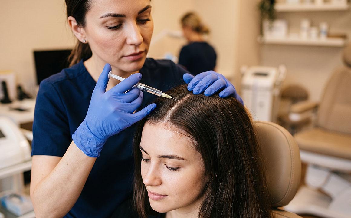 cosmetic procedure with needle